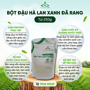 Bột đậu Hà lan xanh đã rang Canada 250g