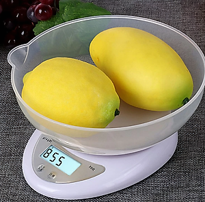 Cân điện tử GDA001 cân nhà bếp 5kg, chia thực phẩm, cân tiểu ly electronic Kitchen và pinAAA