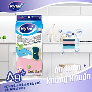 Miếng Bọt Biển Rửa Chén Kháng Khuẩn MyJae An Toàn Bền Bỉ