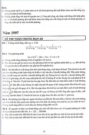 30 năm đề thi tuyển sinh vào lớp 10 môn Toán trường Phổ Thông Năng Khiếu (1996 - 2025)