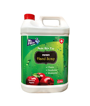 Combo 2 Can Nước rửa tay khử mùi Mr.Fresh 5L Hương Táo