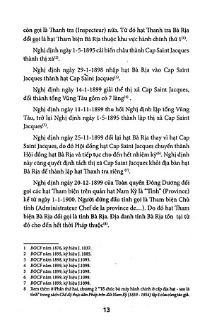 Sách Địa Chí Hành Chính Các Tỉnh Nam Kỳ Thời Pháp Thuộc (1859 - 1954)