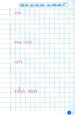 Sách Luyện Nét Chữ Rèn Nết Người - Vở Ô Li Có Mẫu Chữ - Lớp 1 - Quyển 2 (Tái Bản 2020)