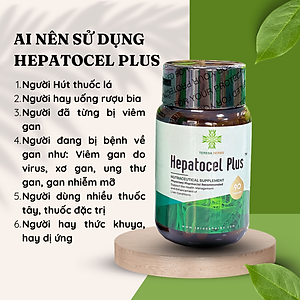 Thực phẩm bảo vệ sức khỏe Tăng cường chức năng gan Hepatocel Plus Teresa Herbs (Lọ 90 viên)