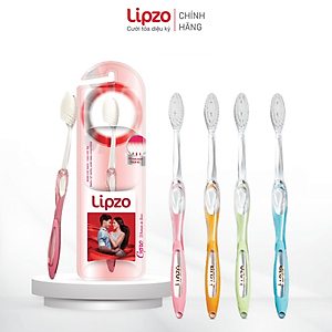Bàn Chải Đánh Răng LIPZO Gpro Phù Hợp Nữ Giới Công Nghệ Nano Kháng Khuẩn Lông Nở Kết Hợp Chỉ Tơ Nha Khoa