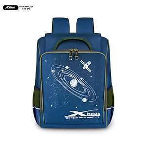 Balo Chống Gù Tiểu Học Cao Cấp Nhiều Ngăn Xbags Universe XB3104 – Chống Nước Tốt, Bền Đẹp, Màu Xanh Đen Cá Tính, Năng Động!