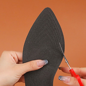 Cặp lót giày cao gót mũi nhọn giảm size cho giày bị rộng, thoáng khí và êm chân MÀU ĐEN