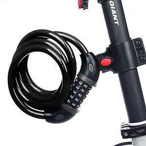 Khóa dây mật khẩu mật mã 5 số chống trộm xe máy xe đạp, khóa số dây dài của nhà tủ chống trộm