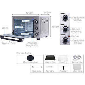 Lò Nướng Sharp EO-A323RCSV-ST (32L) - Hàng Chính Hãng