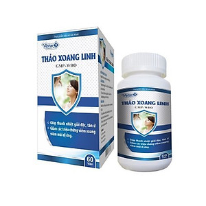 Thảo Xoang Linh Vinaphar  - Hỗ trợ giảm triệu chứng viêm xoang, viêm mũi dị ứng Hộp 1 lọ 60 viên