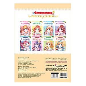 Sách Tô Màu Công Chúa Nhỏ - Tô Màu Công Chúa - Công Chúa Bốn Phương