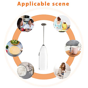 Máy Đánh Trứng, Đánh Sữa Và Tạo Bọt Cafe Cầm Tay Di Động 3 Tốc Độ Sử Dụng Pin Sạc Cao Cấp - Hàng Nhập Khẩu