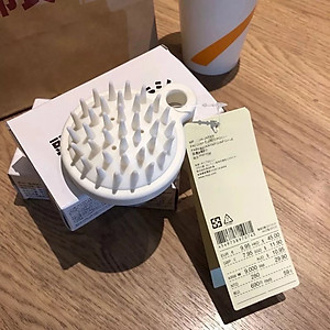 Lược gội đầu Silicone Nhật Bản - Massage xa da đầu - Giảm rụng tóc - Kích thích mọc tóc