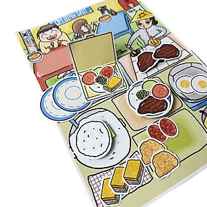 Bộ Tranh Tương Tác Cô Tiên Xanh - Tiệm Cơm Tấm Sườn Bì Chả