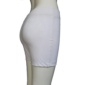 Quần Legging Nữ Bosimaz MS342 đùi không túi màu trắng cao cấp, thun co giãn 4 chiều, vải đẹp dày, thoáng mát.