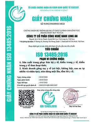 Khẩu trang y tế CAEMEDI 4 lớp Xanh cao cấp, kháng khuẩn, lọc bụi bẩn đạt chuẩn BFE, FDA xuất khẩu Châu Âu - Hộp 50 cái