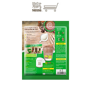Combo 2 bịch thức uống lúa mạch Nestlé Milo sữa 3 trong 1 (Bịch 15 gói x 22g)