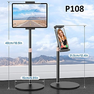 Giá Đỡ Điện Thoại Máy Tính Bảng Thông Minh S100 Kiêm Kệ Đỡ Cho Điện Thoại Đa Năng Chỉnh Được Chiều Cao - Hàng chính hãng