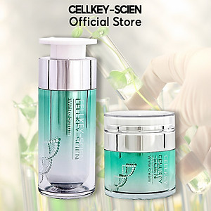 Combo 2 Kem Dưỡng Trắng Da Tế Bào Gốc Hàn Quốc Cấp Ẩm Xóa Nhăn Phục Hồi Trẻ Hoá Da Và Chống Lão Hoá Cellkey-Scien White Cream (60g)