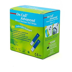 Hộp 25 Que Thử Đường Huyết On Call Advanced