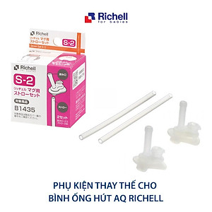 Ống hút S-2 Richell Nhật Bản - 2 bộ | Baby