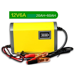 Bộ sạc bình ắc quy tự động ngắt 12V 2Ah-20Ah sạc acquy xe máy, có đèn led