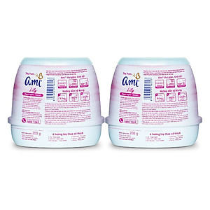 Combo 2 hộp Sáp thơm khử mùi Ami - Hương thơm chiết xuất thiên nhiên, Tỏa hương suốt nhiều tuần (Nhiều lựa chọn mùi hương)