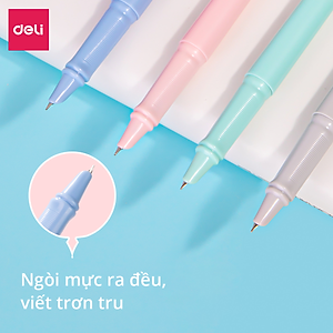 Bút Máy Học Sinh Deli - Bút Máy Cho Học Sinh Tiểu Học Kèm Ống Mực Xanh - Bút Viết Nhanh Mướt - SF520