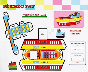 Sách Cắt Và Dán Hình 3D - Bé Khéo Tay - Vườn Mơ Ước