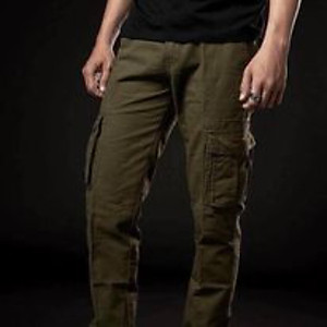 Quần kaki xám túi hộp nam chất liệu kaki cotton bền bỉ thấm hút mồ hôi tốt style bụi bặm