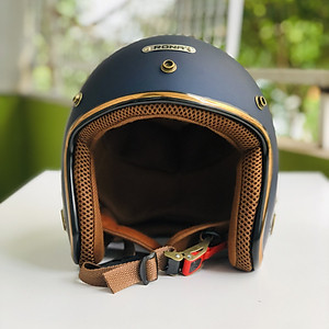 Mũ Bảo Hiểm 3/4 RONA R8 Freesize Vòng Đầu 55-59cm - Hàng Chính Hãng