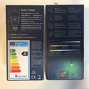  Bóng đèn Led thông minh Xiaomi Yeelight Bulb W3 đui xoắn E27 (RGB 16 triệu màu) - tích hợp Razer Chroma