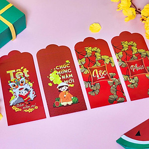 Bộ 5 Bao Lì Xì Tết - FAHASA 03 - Chúc Mừng Năm Mới