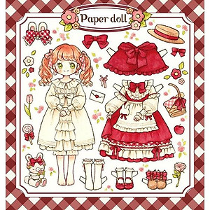 Búp bê giấy thay đồ thời trang đồ chơi cắt thủ công cho bé / Notebook búp bê giấy NHẬT BẢN - bách hóa na na