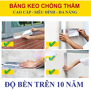 Băng keo chống thấm x2000 Nhật Bản chắc chắn, Siêu Sale, chống thấm dột, dán tường, dán mái tôn