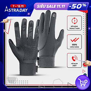 Găng tay giữ ấm mùa đông chống gió, kháng nước mưa Rhino G102 Bao tay thể thao cảm ứng điện thoại, găng tay đi xe máy, xe đạp lót nỉ cho nam nữ, bảo hộ đi phượt