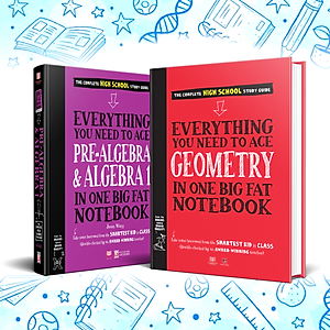 Sách Everything You Need To Ace Geomistry, Prealgebra And Algebra big fat notebooks ( Sổ Tay Hình Học Và Sổ Tay Đại Số Bản Tiếng Anh ) - Tổng Hợp Kiến Thức Hình Học và Đại Số Cho Học Sinh Từ Lớp 8 Đến Lớp 12