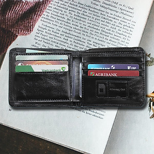 Ví nam da bò nhập khẩu BALZIO W14 cao cấp siêu bền đẹp