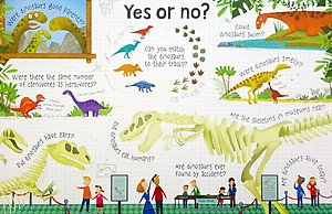 Sách tương tác tiếng Anh - Usborne Lift-the-flap Questions and Answers about Dinosaurs