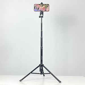 Gậy Chụp Hình Tripod 3 Chân Đa Năng 1688 Có Remote Bluetooth - Gậy Tự Sướng Kiêm Chân Đế Kẹp Điện Thoại, Máy Ảnh