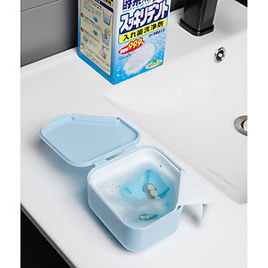 Hộp 120 viên vệ sinh khay niềng răng trong suốt, răng giả Nhật Bản