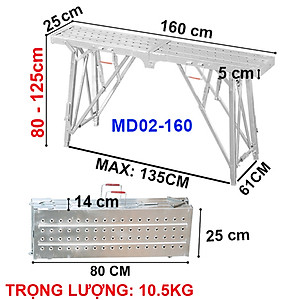 Thang ghế, giàn giáo gia đình, thông minh, gấp gọn tiện lợi, tiết kiệm không gian NIKITA MD02
