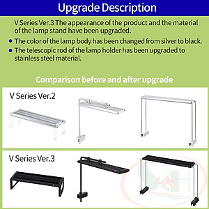 Đèn led Week Aqua New V series Ver.3 WRGB quang phổ cây bể thủy sinh cá tép cảnh