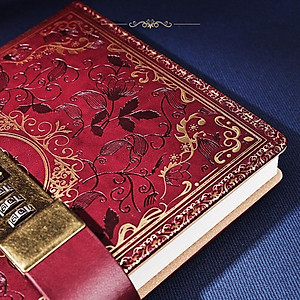 SỔ TAY, NHẬT KÝ BÌA DA CAO CẤP PHONG CÁCH CỔ ĐIỂN VINTAGE CÓ KHÓA MẬT KHẨU