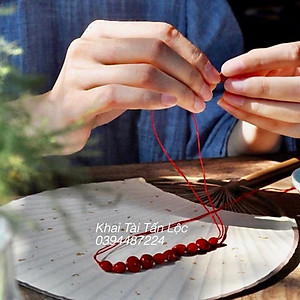 Vòng tay hạt đậu đỏ - Hồng đậu - tình yêu nồng thắm kèm hộp sang trọng