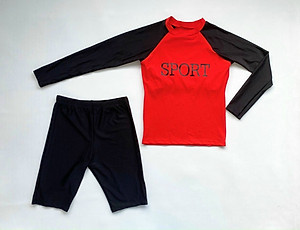 Bộ Đồ Bơi Quần Lửng Áo Dài Tay Nữ Size 45 Đến 72 KG