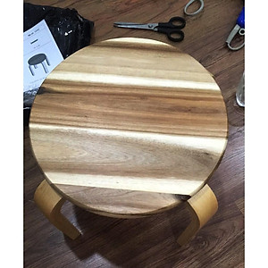 Ghế đẩu tròn gỗ tràm - Ghế lắp ráp 29 x 29 x 24.5 - Gỗ Đức Thành - 13151