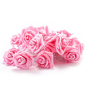 Dây Đèn LED Hoa Hồng Cỡ Lớn Nhiều Màu Trang Trí Tiệc Cưới, Quà Tặng - 3 mét 20 hoa