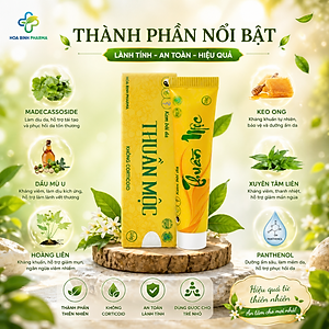 Combo 5 tuýp kem bôi da thuần mộc trị hăm chàm sữa mụn nhọt Thanh Mộc Hương 16g
