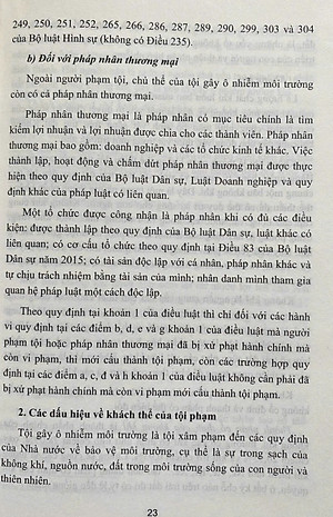 Bình luận Bộ luật hình sự năm 2015- Phần thứ hai Các tội phạm (Chương XIX- Các tội phạm về môi trường)